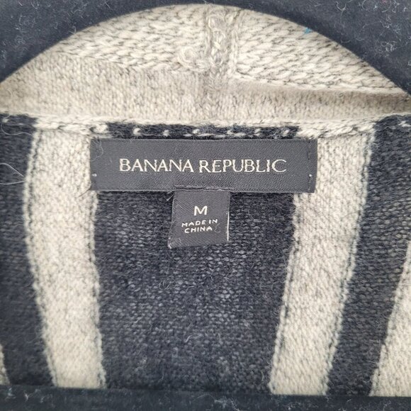 Banana republic womens medium open front draped water fall cardigan wool alpaca - Picture 5 of 9